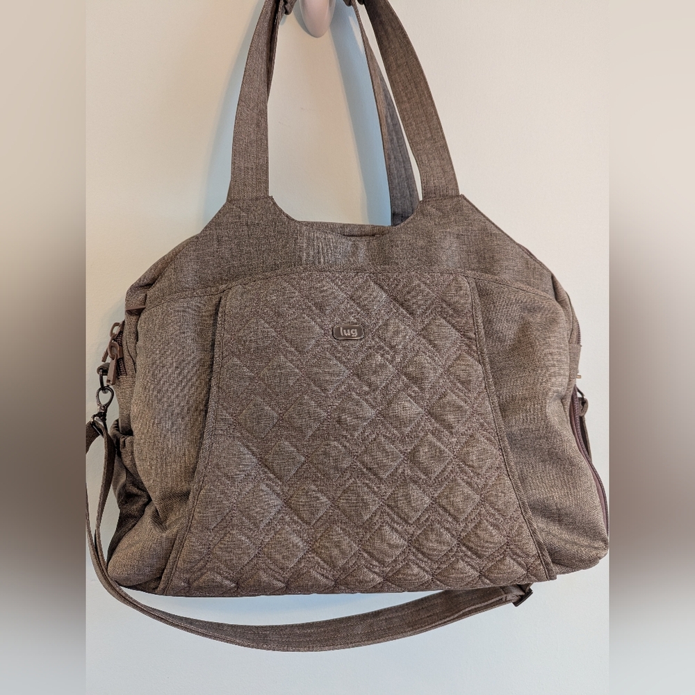 Large Lug Pontoon Weekender Bag Walnut - Picture 15 of 16